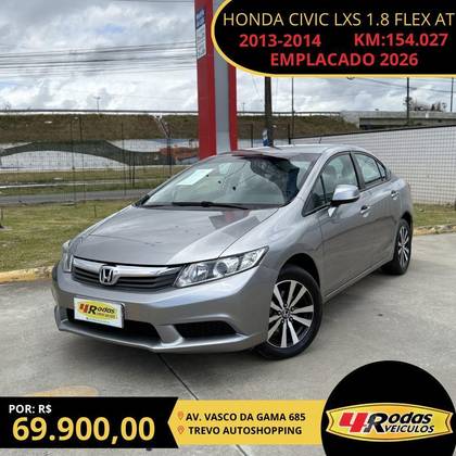 HONDA CIVIC 1.8 LXS 16V FLEX 4P AUTOMÁTICO